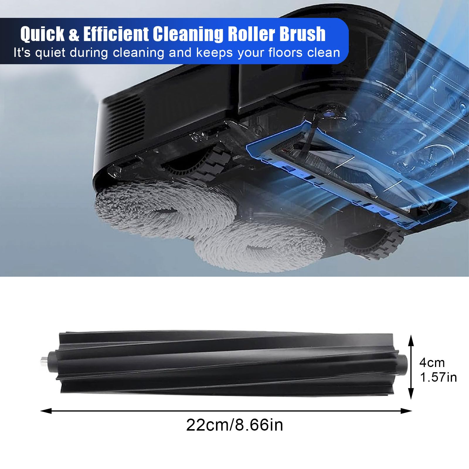 Kit Accessoires Ecovacs Deebot N30 Omni, N30 Pro - Brosses, 4 Chiffons, 4 Sacs Poussière, 4 Brosses Latérales, 2 Filtres - Entretien Complet