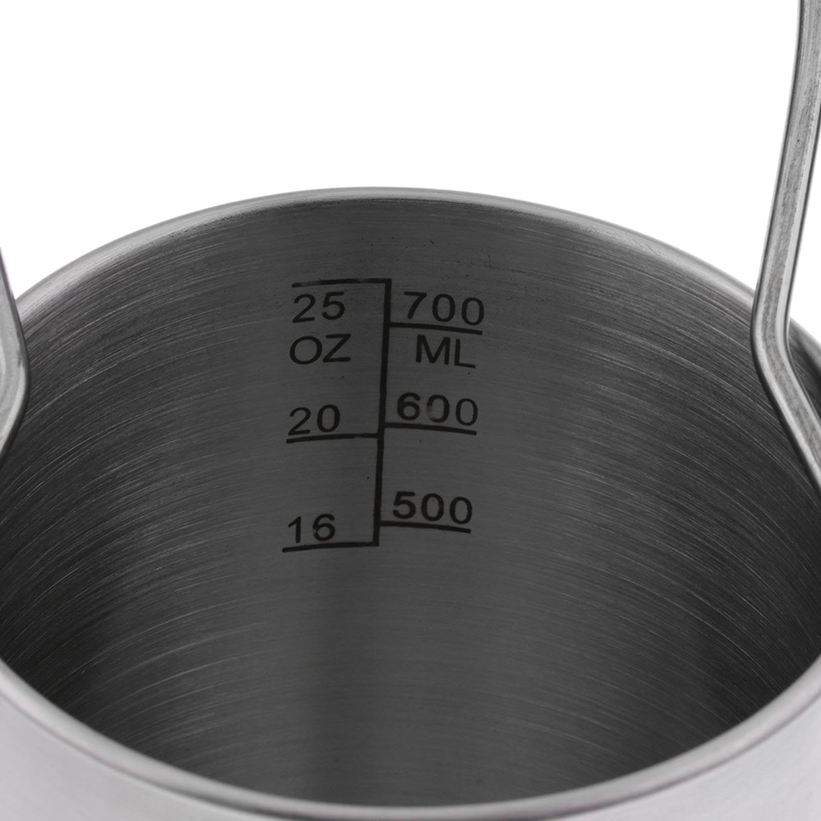Acciaio Inox Borraccia 1L Con Tazza Annidata E Coperchio | manico pieghevole, utilizzabile sul fuoco, leggera da trasportare, senza odori
