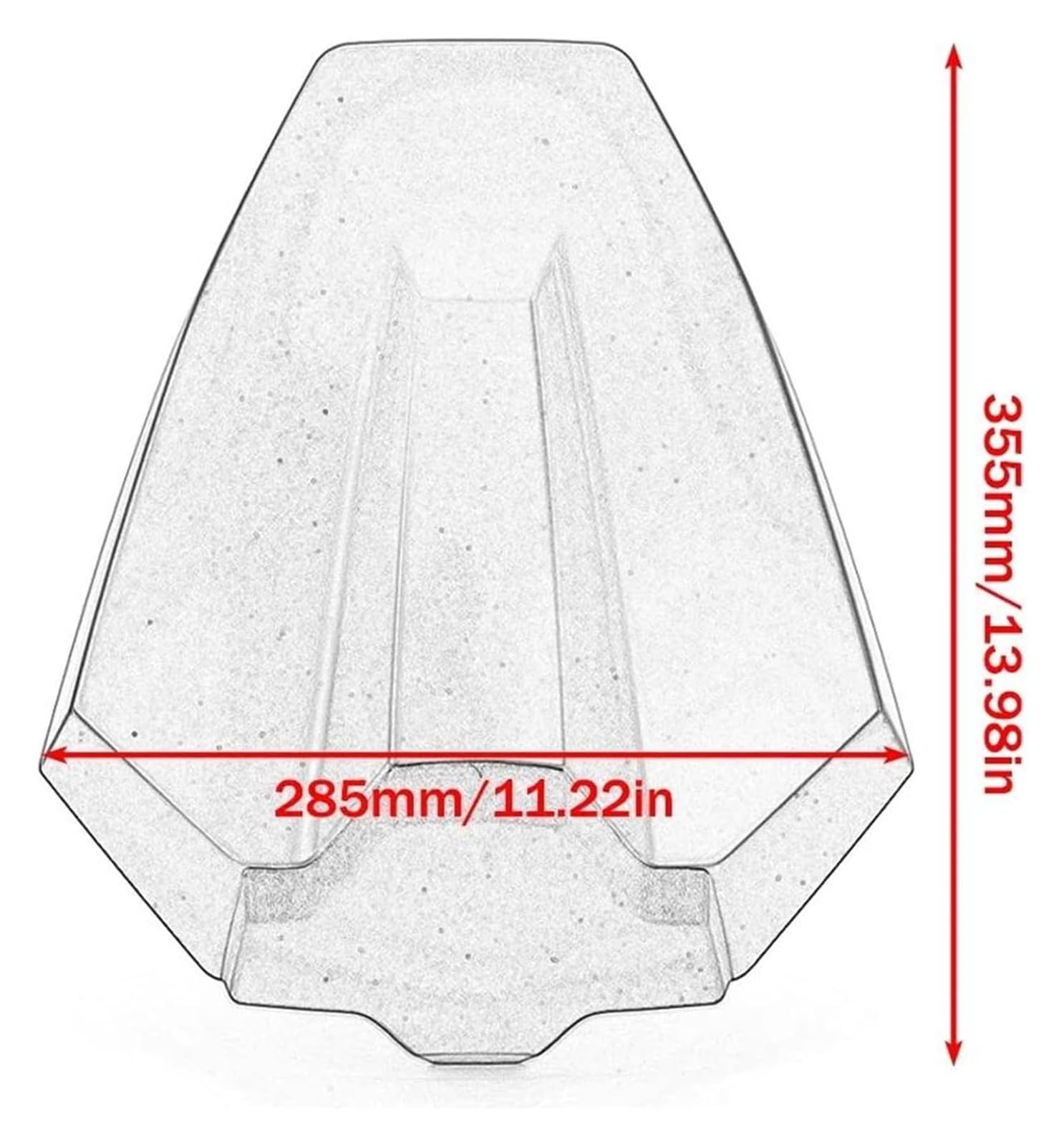 Heckteil, Buckel, Rücksitzbezug, Motorrad-Ersatzteile | For Beifahrersitz, for Verkleidung(WHITE)