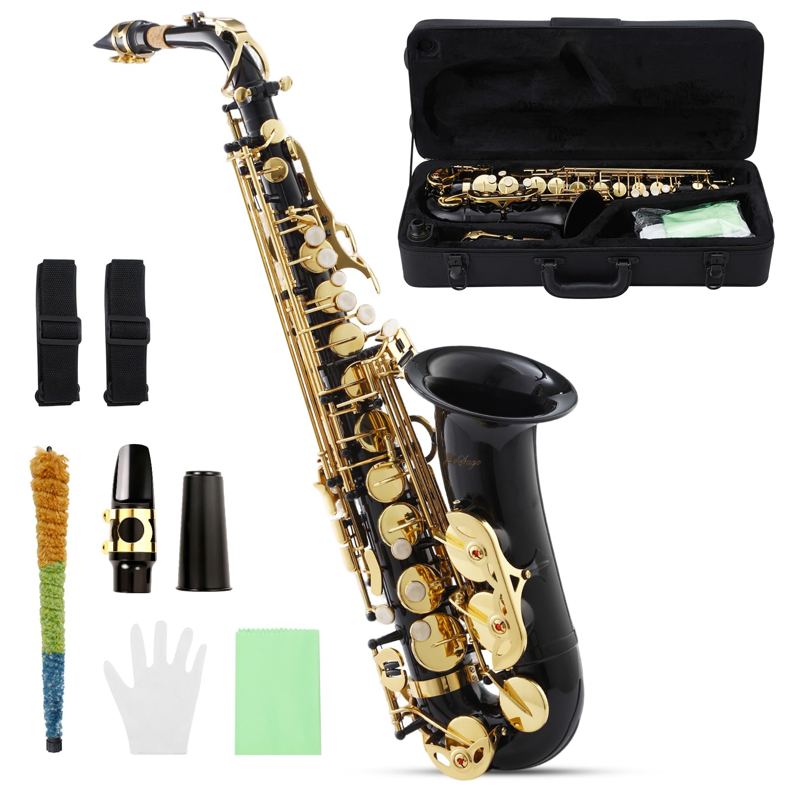 Amazon.com: LeSage Alto Saxophone Beginner Student E Flat Sax