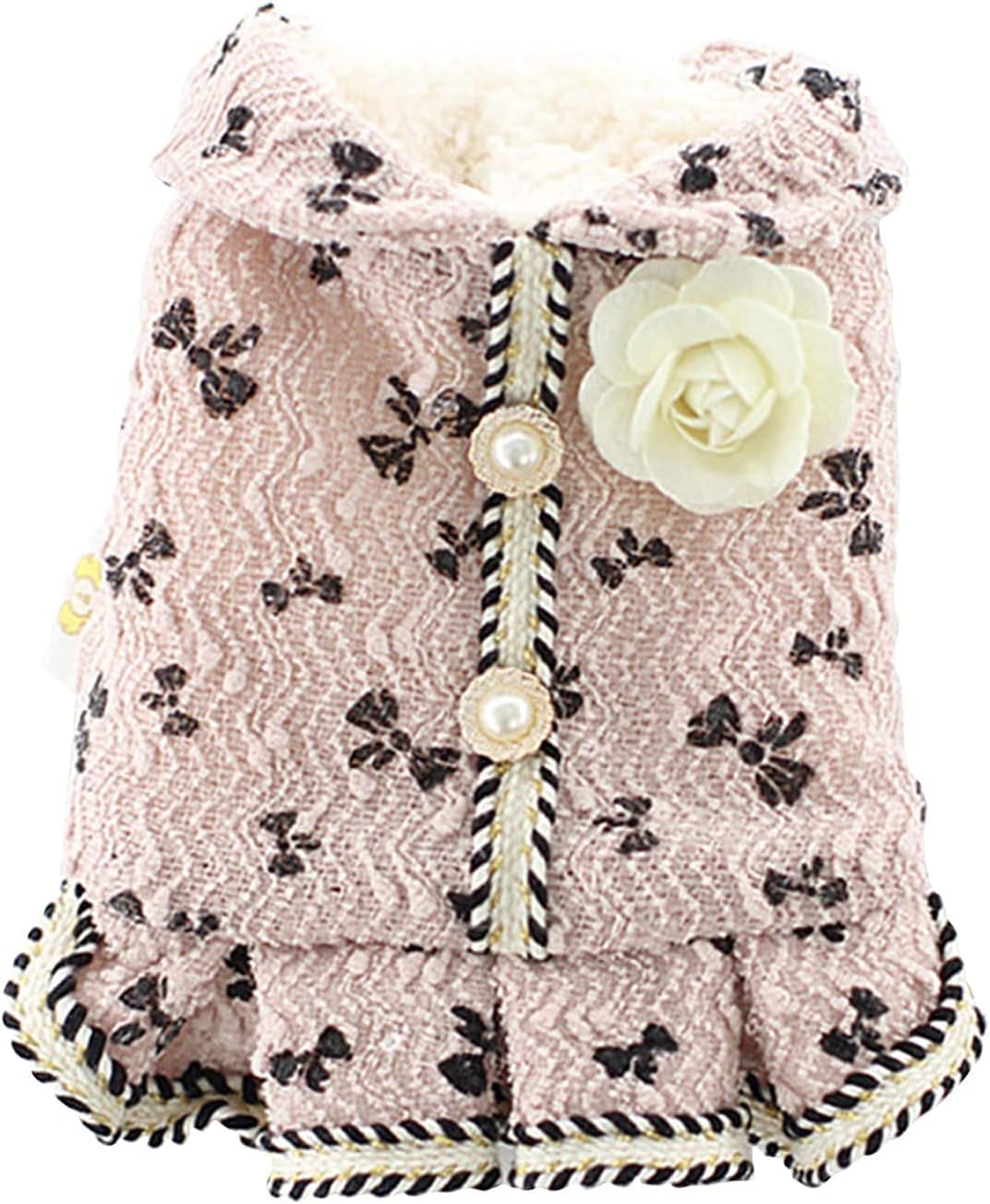 犬服 ワンピース 春秋冬 ペット服 可愛い ドレス 防寒 暖かい ドッグ 