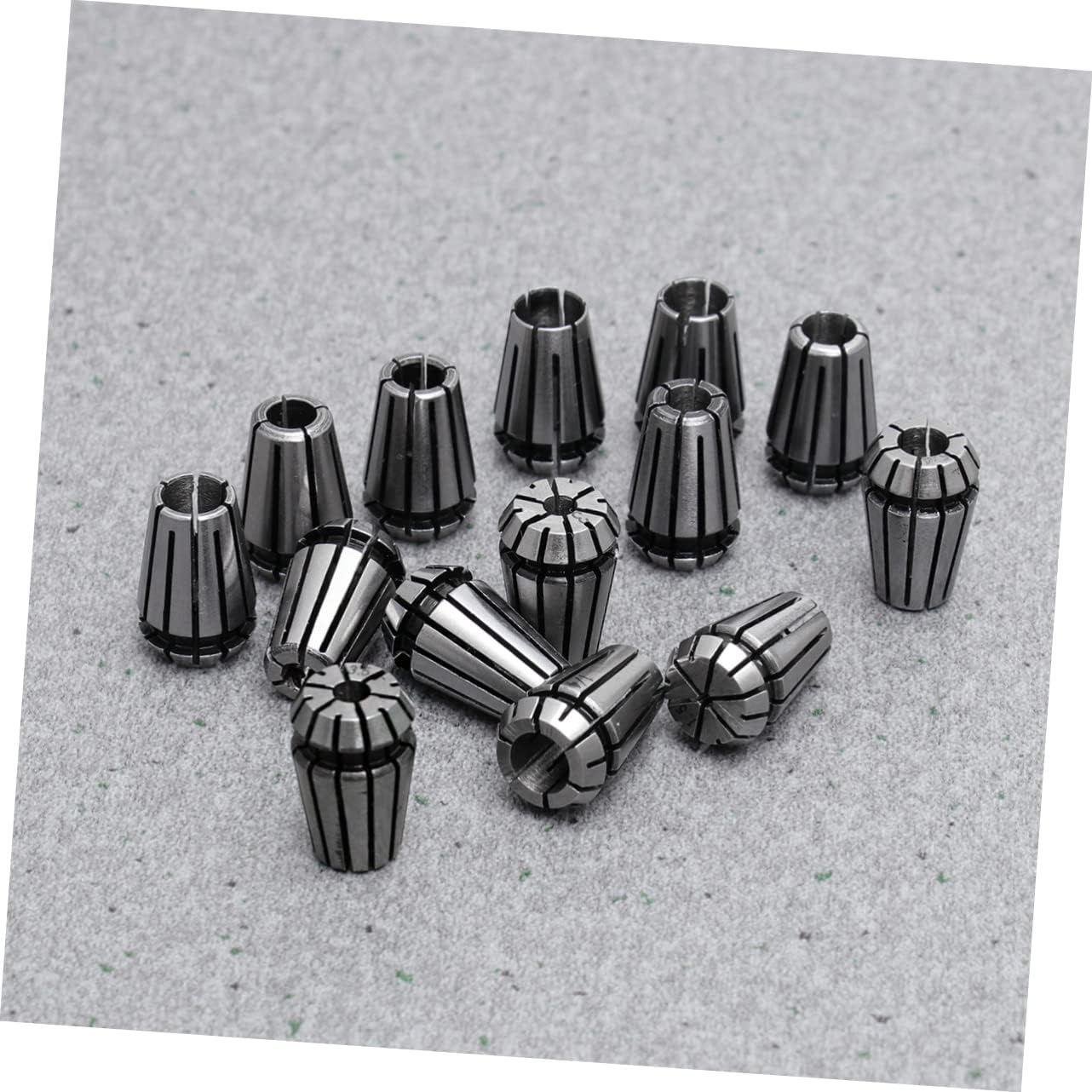 jojofuny 45pcs Precision Spring Collet Cnc Milling and Engraving Machines High Accuracy Durable Tool for Boring Drilling Tapping and Grinding