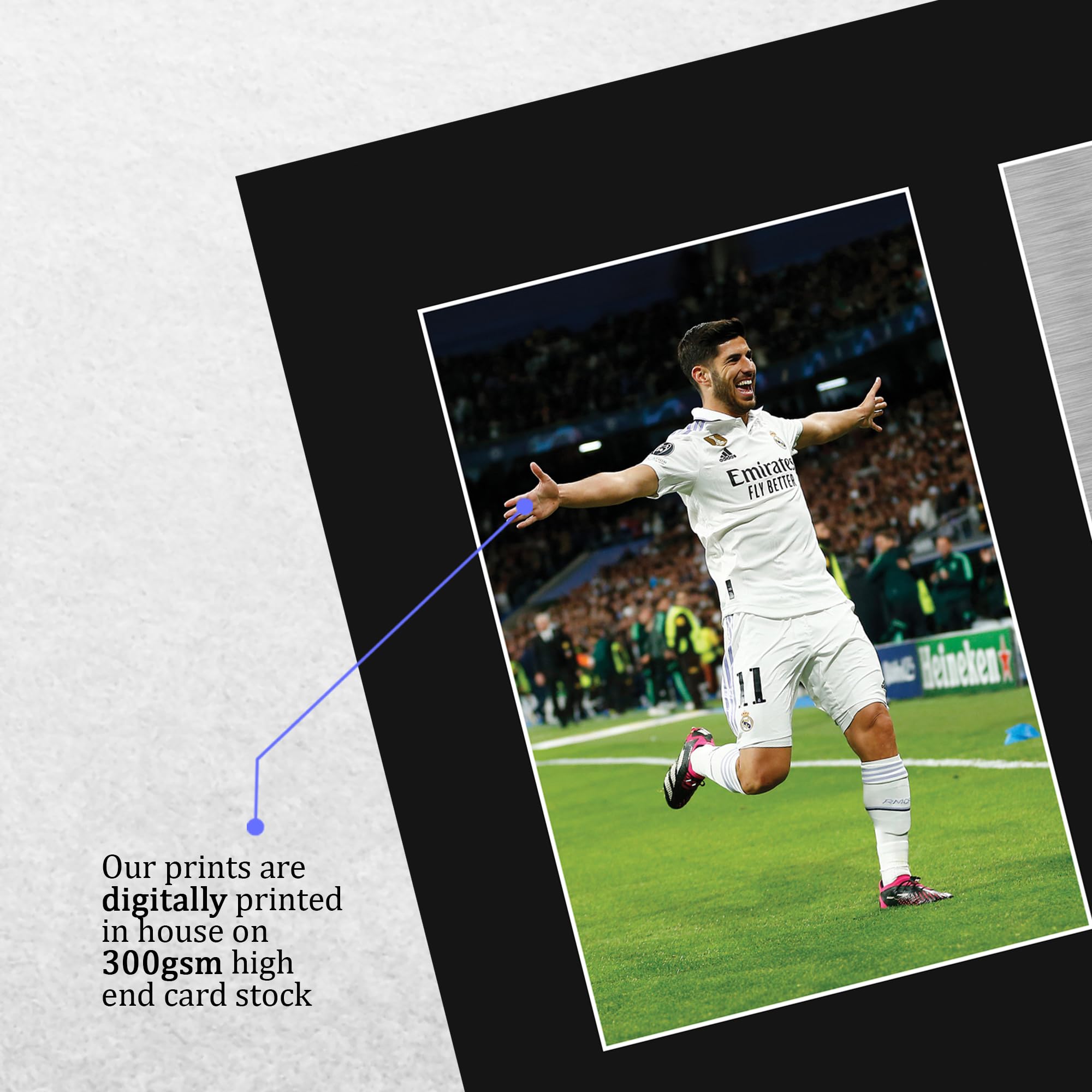 Amazon.com: HWC Trading Marco Asensio Real Madrid Gifts Printed