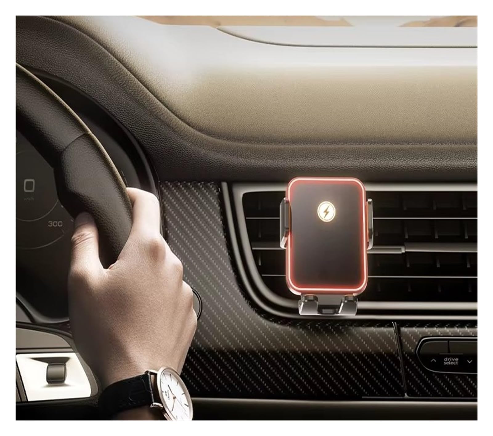 Per IPhone 12 13 14 15 Supporto Magnetico Telefono Auto Caricabatterie Rapido Wireless 15 W Induzione A Infrarossi Staffa Bocchetta Dell'aria Supporto Telefono Auto