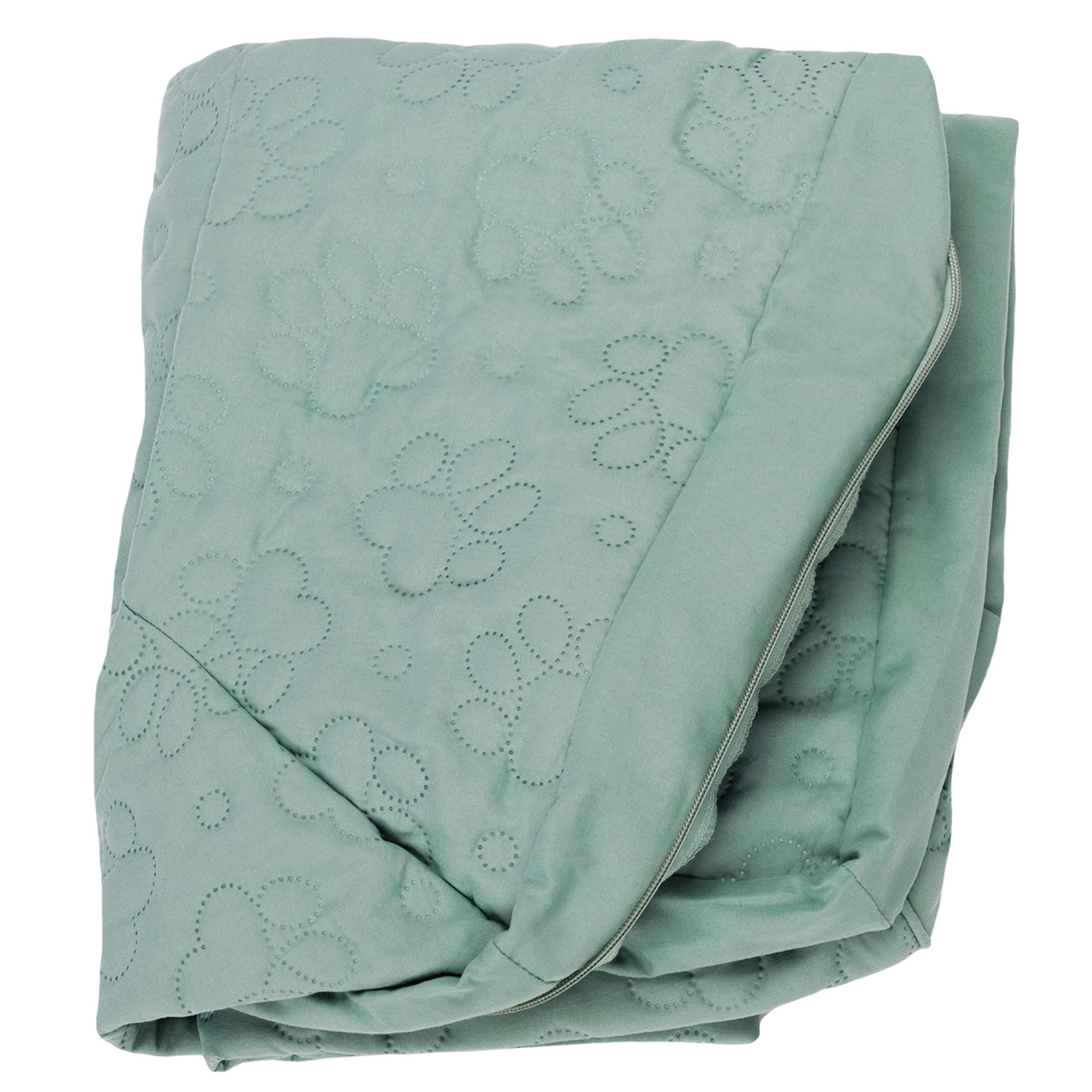 FurHaven Pinsonic Quilted Paw L Shaped Dog Bed Replacement Cover - Iceberg Green, Large