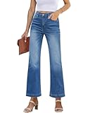 Womens Flare Jeans High Waisted Wide Leg Baggy Jean for Women Stretch Denim Pants