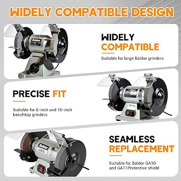 Universal Bench Grinder Shields - Sold as Pair