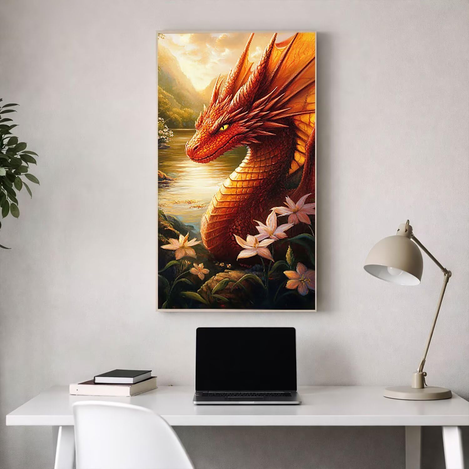 Malowanie według numerów dla dorosłych, kompletny zestaw DIY akrylowe kolorowanki na płótnie 75 x 150 cm, obrazy i pędzle w zestawie, kreatywna aktywność ręczna dla początkujących, dekoracja ścienna