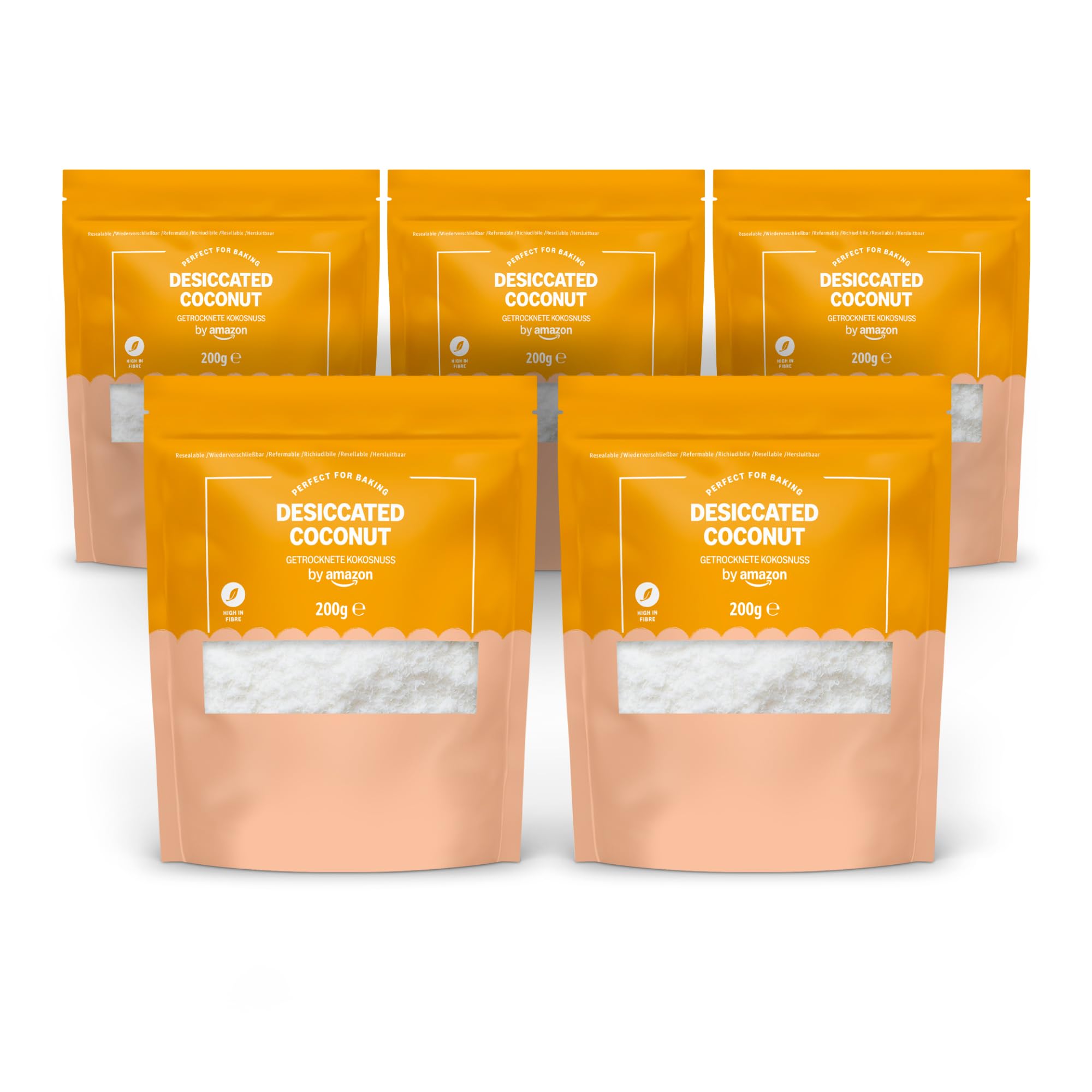 by Amazon Coco Desecado - 200g, paquete de 5 en oferta en Amazon