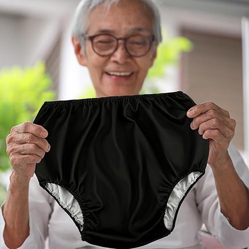Miniatura 6 de Panitay 8 piezas de ropa interior a prueba de fugas para adultos para incontinencia, grande, negro, unisex, adultos, hombres