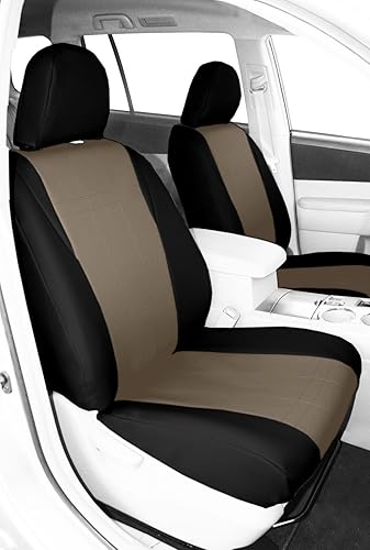 caltrend Custom Fit cubierta de asiento para Select Nissan Cube modelosI Can 't believe it' s no piel, BeigeNegro (Beige Insert with Black Trim)