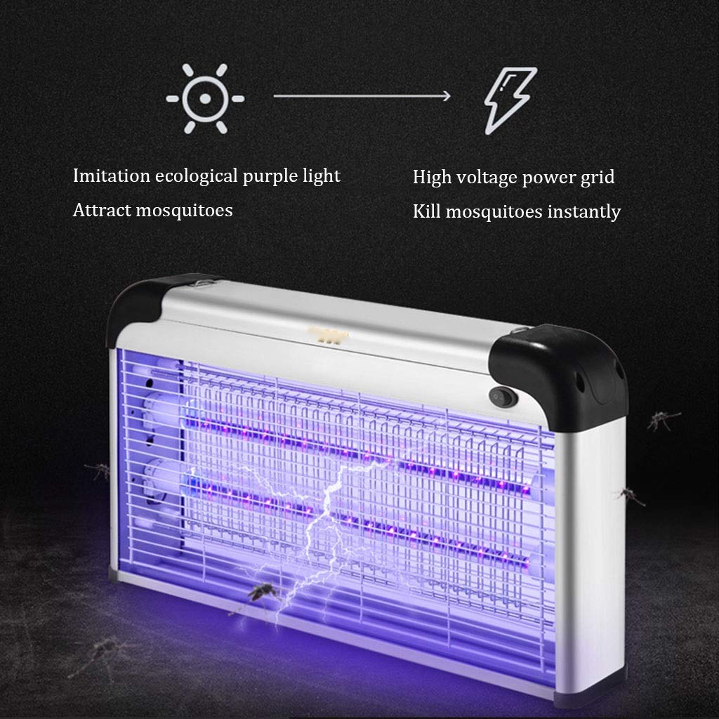 Trampa eléctrica para Mosquitos, lámpara antimosquitos LED UV para Interiores, Repelente de Insectos para el hogar y Negocios, silenciosa, Segura para niños, lámpara antimosquitos LED no tóx