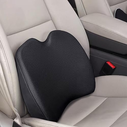 Miniatura 3 de SPRFUFLY Make Relaxing - Almohada para reposacabezas de automóvil + almohada de apoyo lumbar para automóvil, 100% espuma viscoelástica con funda