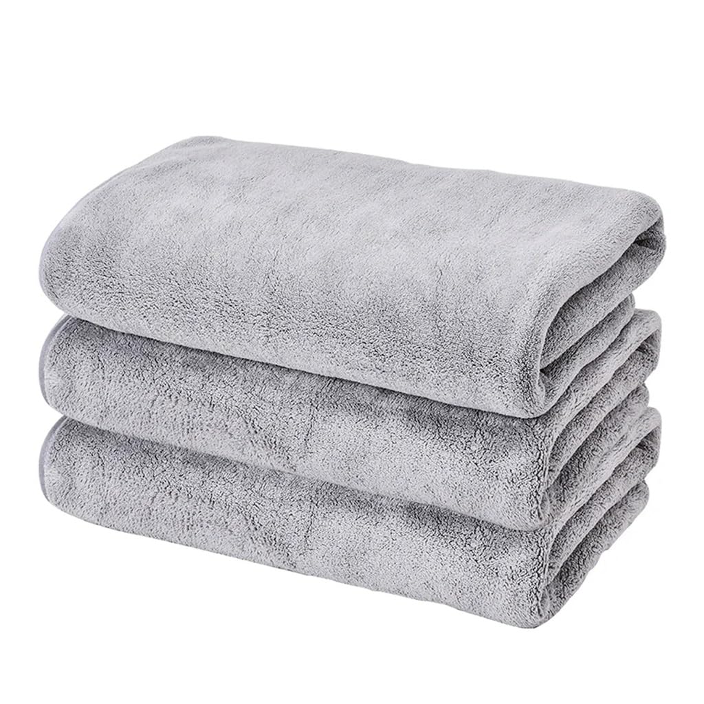 Serviette de bain en microfibre grand ensemble cheveux haute absorption
