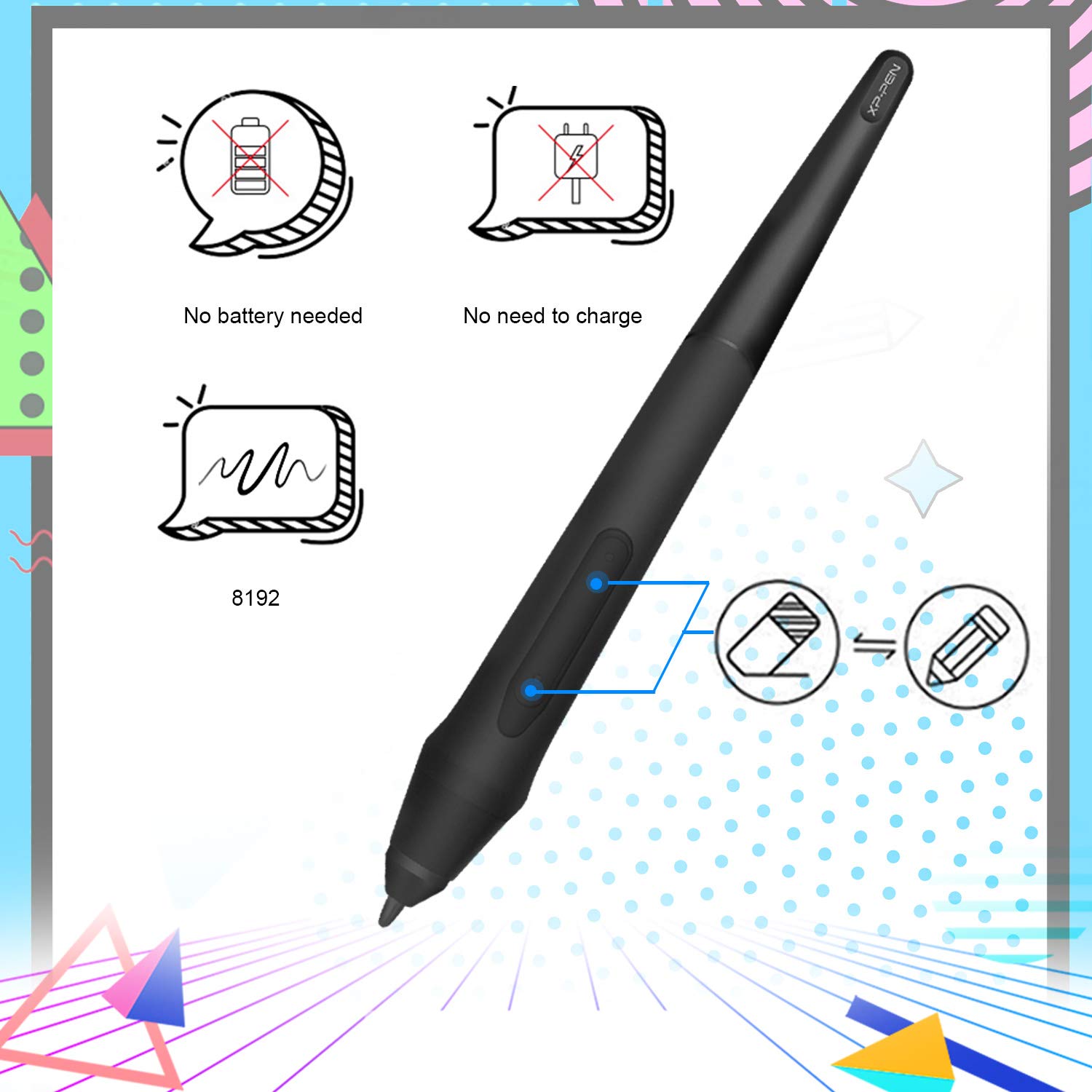 Tablette Graphique XP-Pen Deco Mini4 4x3 Pouces - Stylet 8192 Niveaux - Compatible PC, Mac, Android