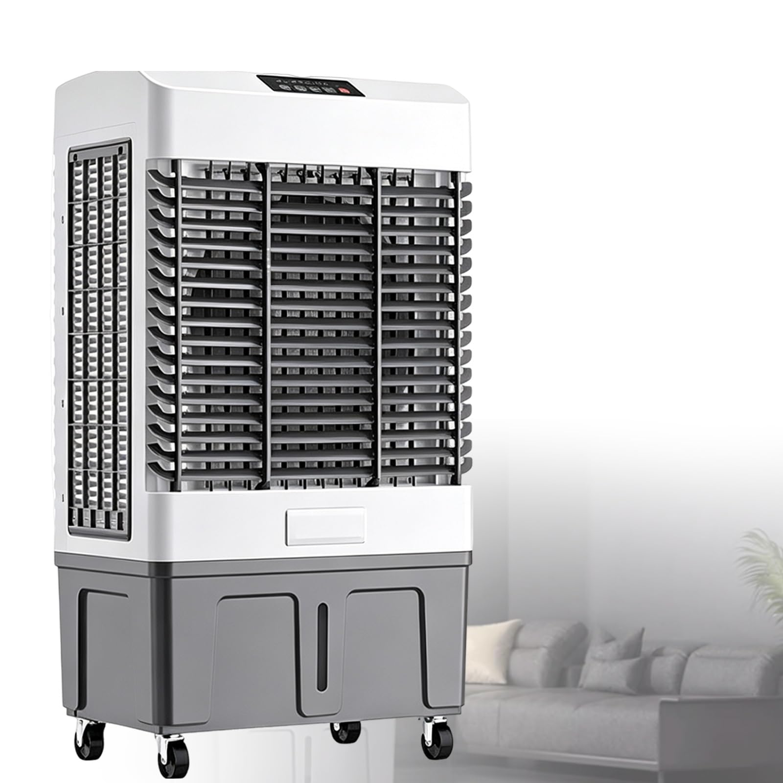 Enfriador De Aire Evaporativo 6.6M/S 30L | Depósito Grande De 30L, Flujo De Aire Ajustable Y Oscilación Automática Para Crear Un Ambiente Más Agradable En Verano