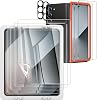 8 Pack] for Samsung Galaxy Z Fold 6 Screen Protector, 4 Pack Inner TPU Film  2 Pack Front Tempered Glass Screen Protector  2 Pack Glass Camera Lens Protector, Anti-Scratch, No Bubbles