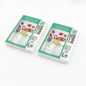 Amazon | ピカポカ 写真用紙 両面印刷 l判 200枚 インクジェット 厚手