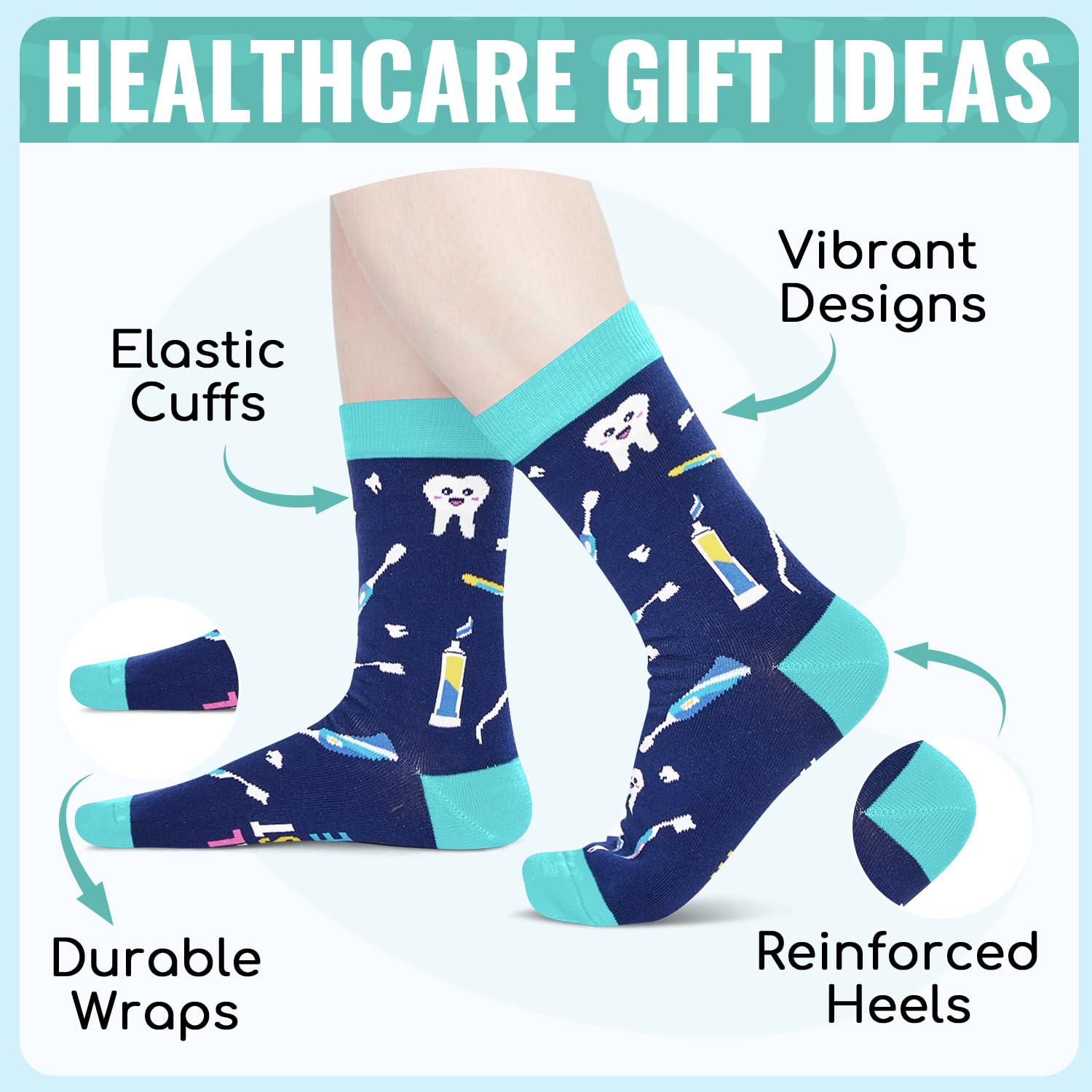 Zmart Nurses Gifts for Men Women - Doctor Pharmacist Therapists Gifts Doctors Nurses Socks