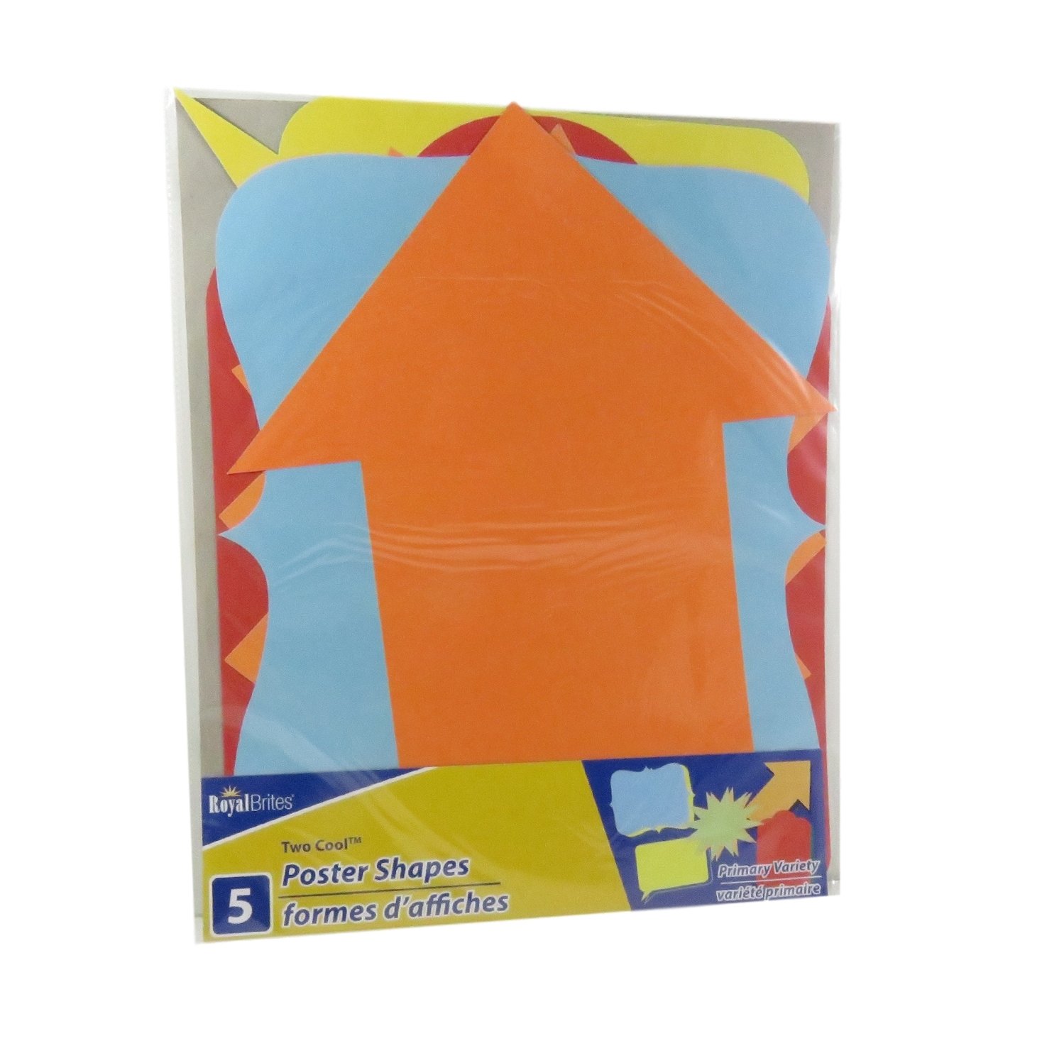 Royal BritesPoster Shapes Primary Variety (5 Shapes)