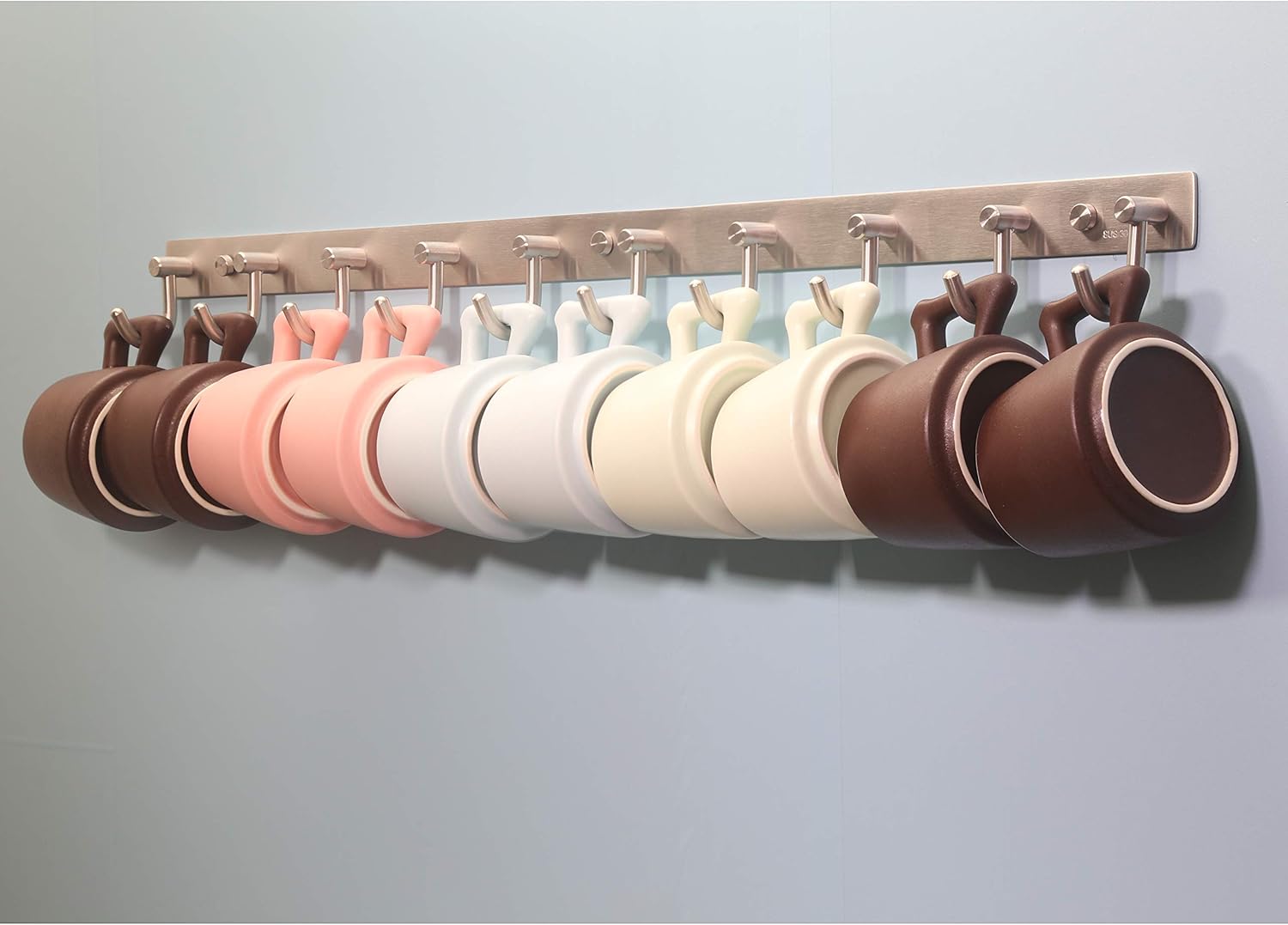 Exсluѕіvе Dіѕсоunt 🔥 WEBI SUS 304 Brushed Finish Wall Mounted Hook Rail Bar, 3-Hooks
