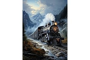 Ginfonr Train Diamond Painting Kit: Embark on a Creative Rail Adventure