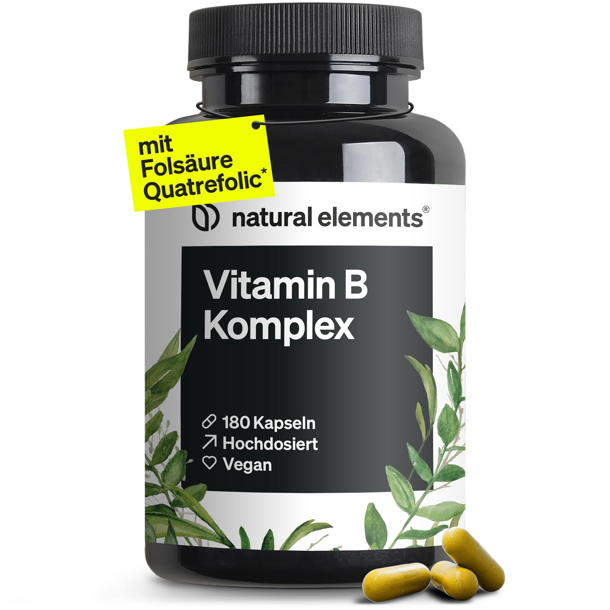 natural elements Vitamin B-Komplex Hochdosiert Produktbeschreibung
