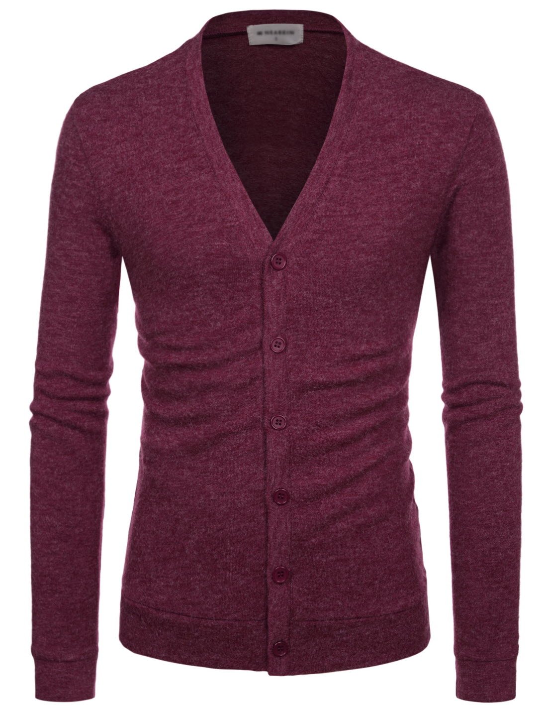 NEARKIN Mens Casual Shawl Collar Long Sleeve Slim fit Knit Cardigan Sweaters