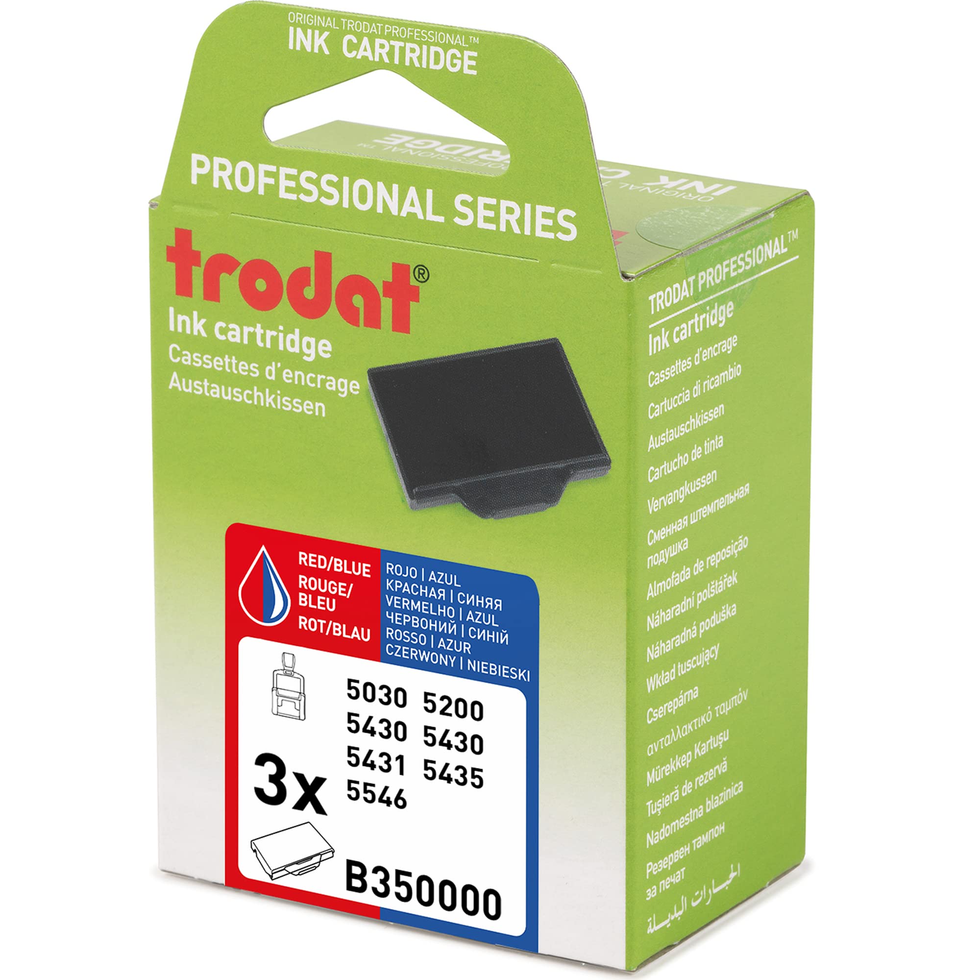 Trodat 87565 Blister (3 x 6/50/2 für 5430L zweifarbig