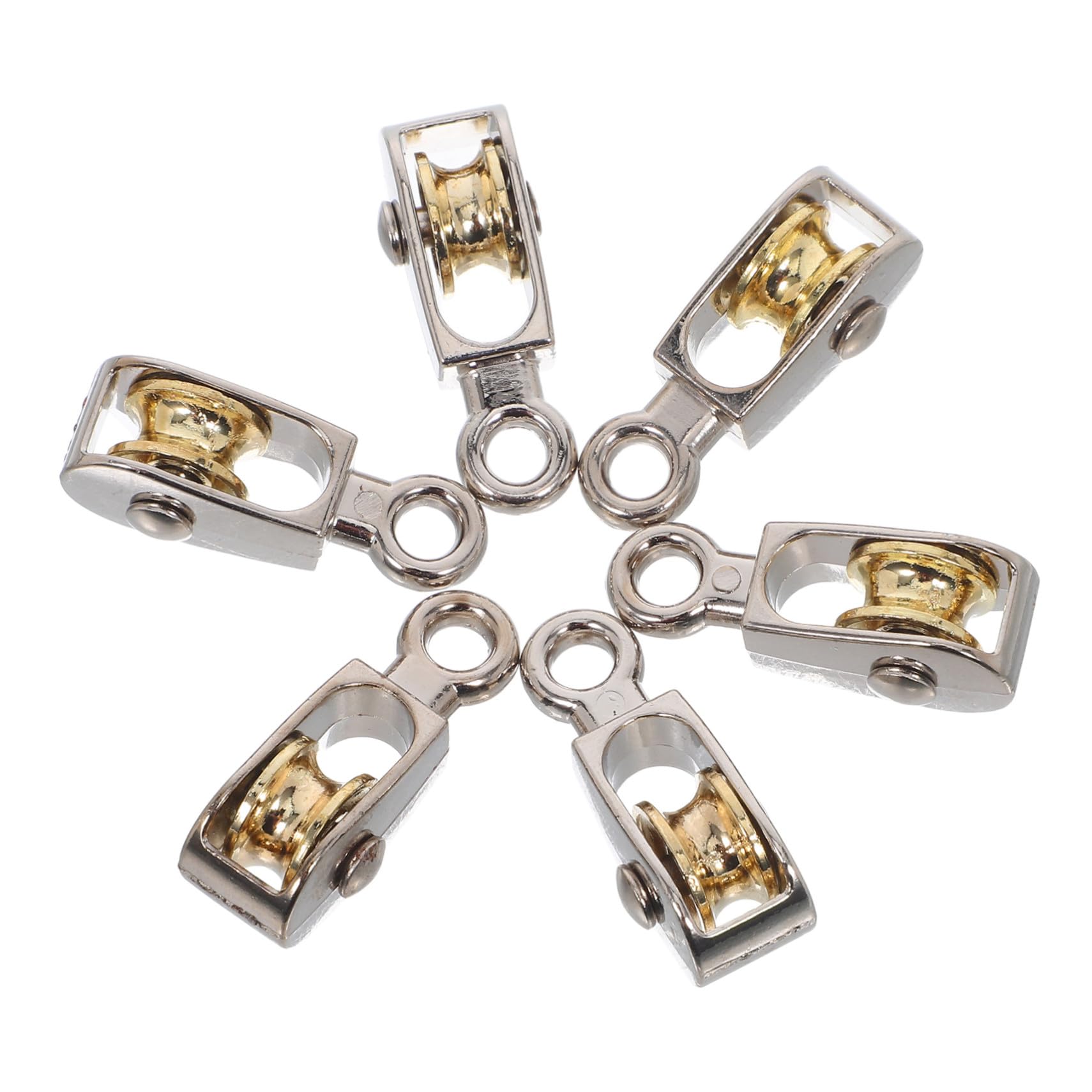 6 Stück Mini Metall Flaschenzug – Feste Umlenkrolle Aus Zinklegierung, 36 Mm, Für Physikunterricht, DIY Modellbau & Laborexperimente