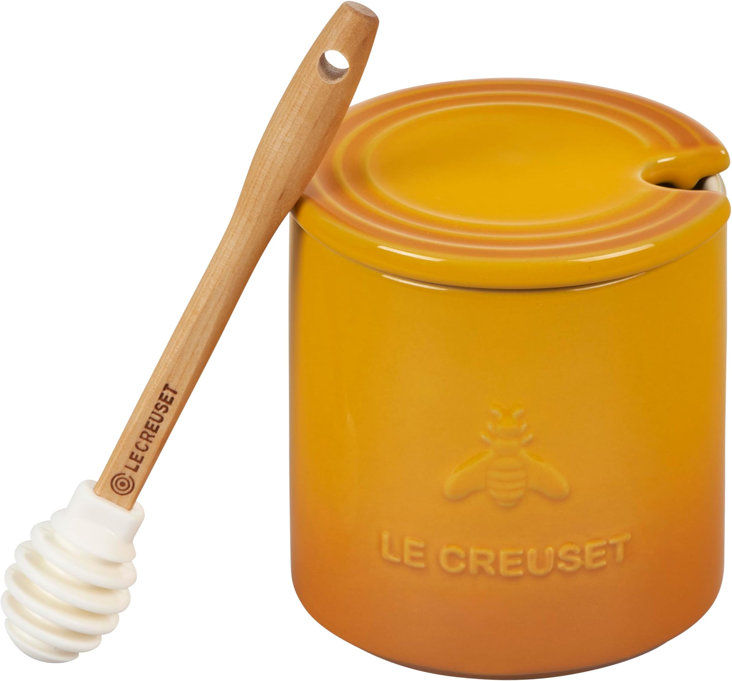 Stoneware Honey Pot, 14 oz., Nectar