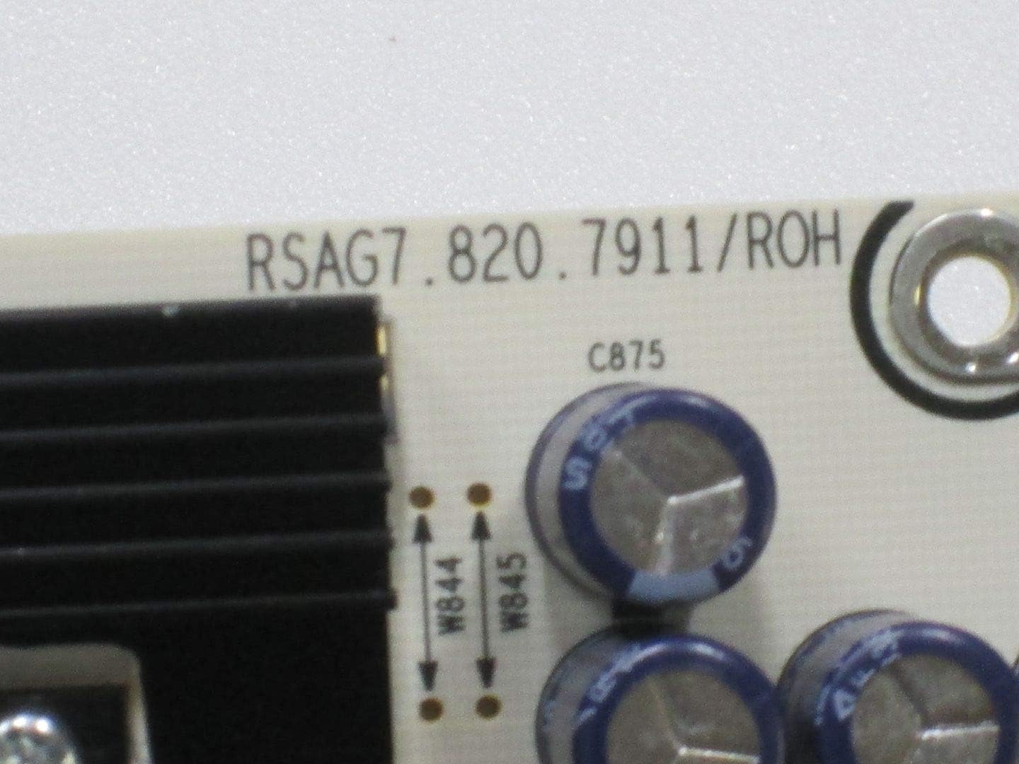 Close-up of the RSAG7.820.7911/ROH part number on the board