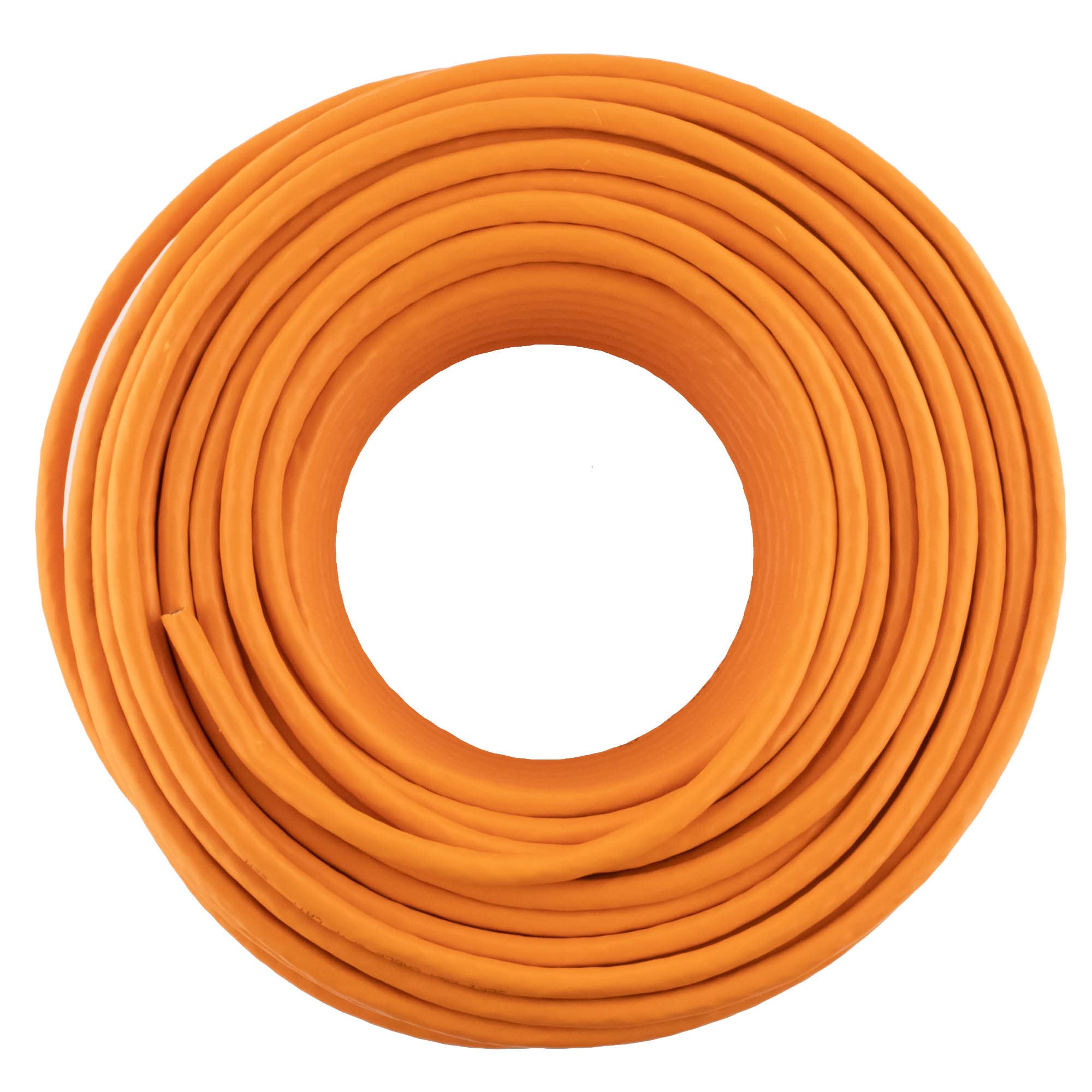 SeKi Cable de instalación PIMF S/FTP LSZH sin halógenos homologado según BauPVO Ethernet, cable de red LAN, 10 Gbit 1000 MHz AWG23/1, 50 m, color naranja