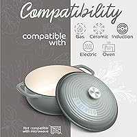 Vista 50 de Segretto Cookware Enameled Dutch Oven Pot with Lid Rosso (Gradient Red) 1.7 Quarts Cast Iron Dutch Oven with Handle 1.7 qt Enamel Small Cast Iron