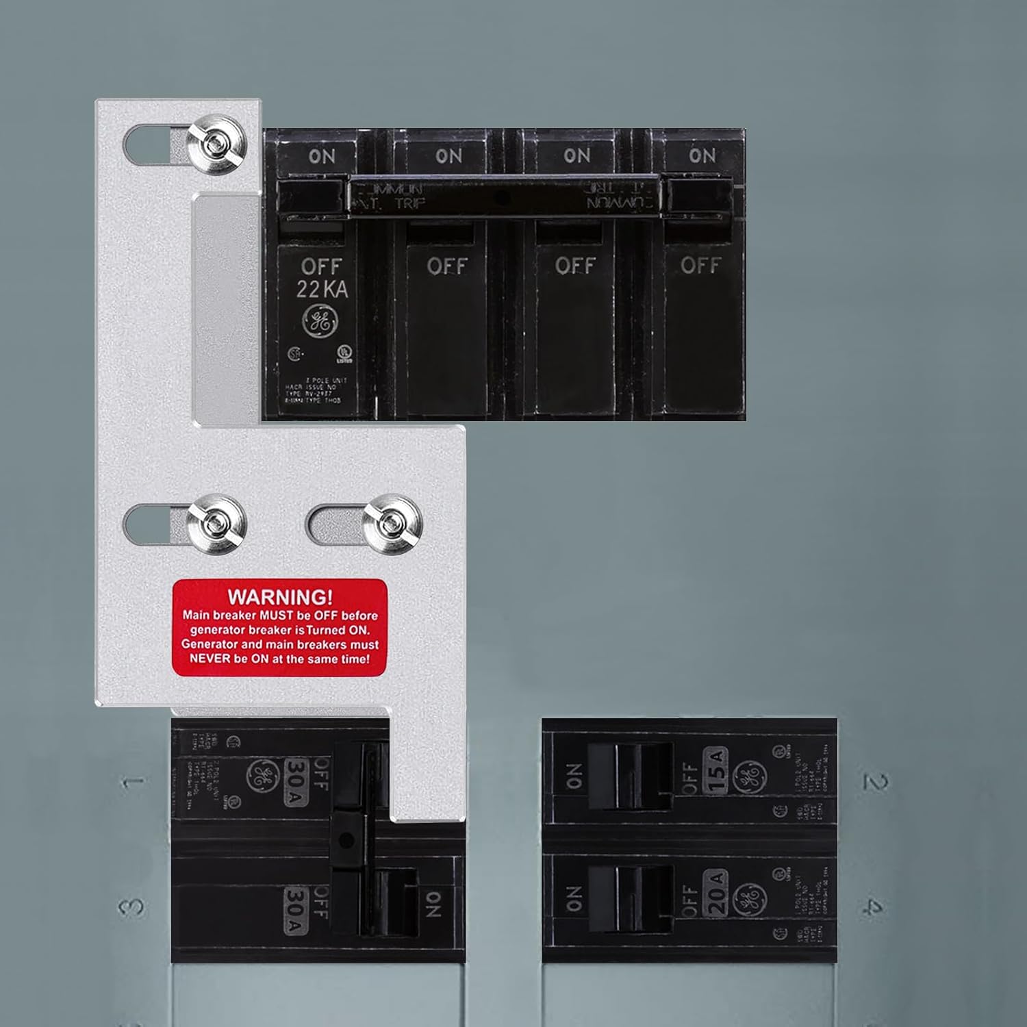 For General Electeric Vertical Main 150/200 Amp Panel Generator