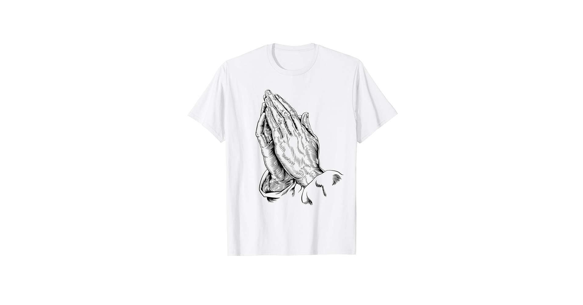 Amazon.com: Christian Prayer Praying Hands Design T-Shirt