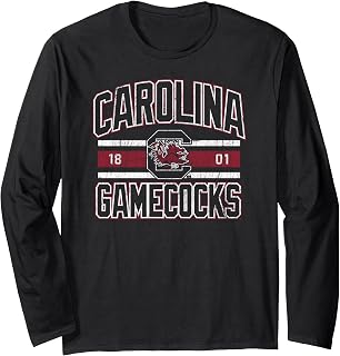 South Carolina Gamecocks Vintage Stripe Officially Licensed Long Sleeve T-Shirt
