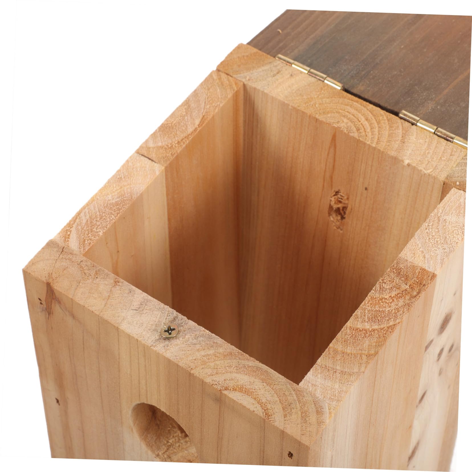 BESPORTBLE Caja Casa Canaria Casa para Pájaros Hecha a Mano Casa Nido para Periquitos Casa Nido De Pájaros Casita para Pájaros Casas De Pájaros Colgantes para Exterior De Madera Juguete Loro
