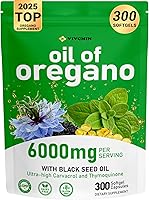 Vista 13 de Aceite de orégano, 150 cápsulas blandas, 6000 mg de aceite de orégano con aceite de semilla negra para apoyo inmunológico y digestivo, aceite