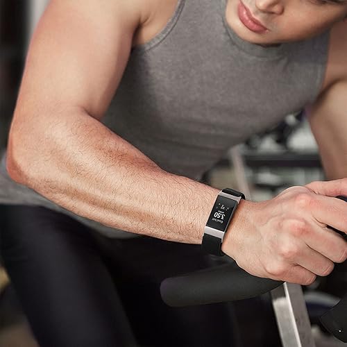 Miniatura 7 de Maledan Paquete de 3 bandas elásticas compatibles con Fitbit Charge 3 y Charge 4 bandas para mujeres y hombres, correa deportiva elástica ajustable