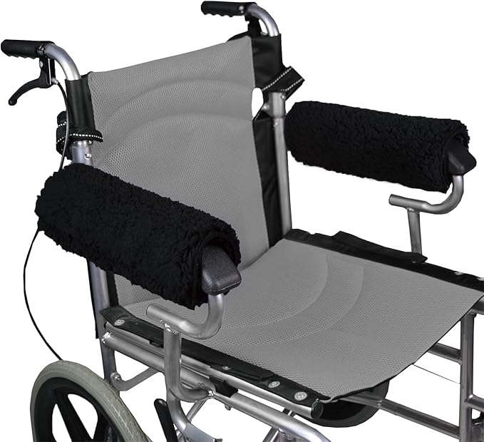 Wivmypog Wheelchair Armrest Pads, 2 Pack Wheelchair Armrest Covers Soft Memory Foam