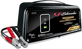 Schumacher SC1320 Fully Automatic Battery Charger, Maintainer, and Auto Desulfator  6 Amp/2 Amp, 6V/12V - For Cars, Trucks, SUVs, RVs