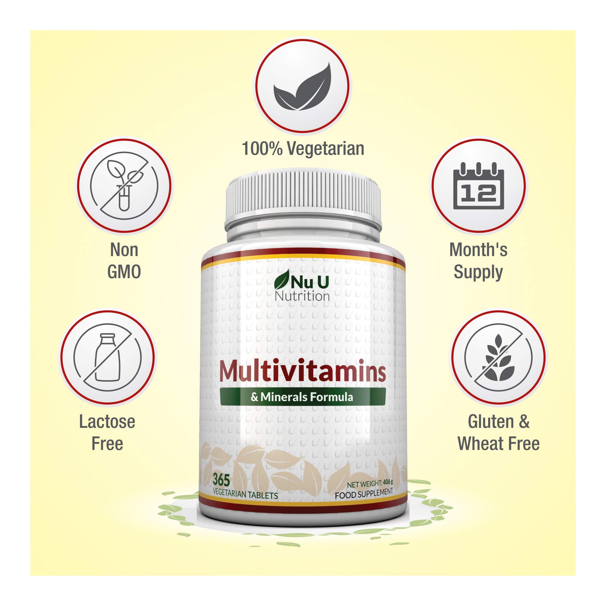 Multivitamins & Minerals Formula 365 Tablets (Up to 1 Year Supply