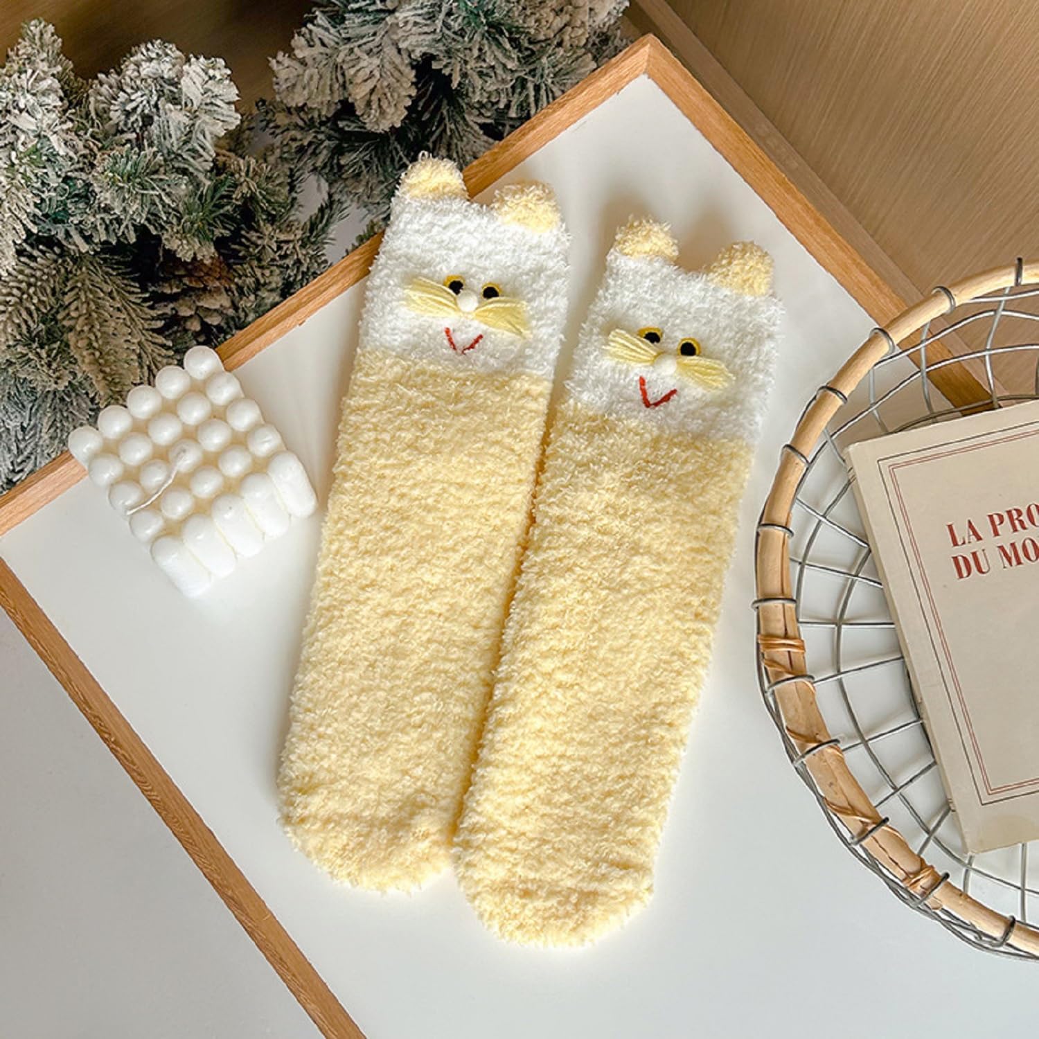 Benefeet Sox Womens Girls Fuzzy Socks Cozy Winter Warm Fluffy Socks Soft Cute Animal Home Slipper Thick Plush Sleeping Sock - Image 7