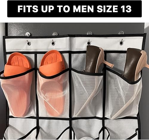 Miniatura 4 de Cruise Essentials - Organizador de zapatos para colocar sobre la puerta, ganchos magnéticos para Royal