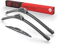 Vista 99 de BERG REGEN 22"+19" Limpiaparabrisas con juego de repuesto trasero de 10 pulgadas para Mazda CX-3 2016 2017 2018 2019 – Calidad genuina del OEM