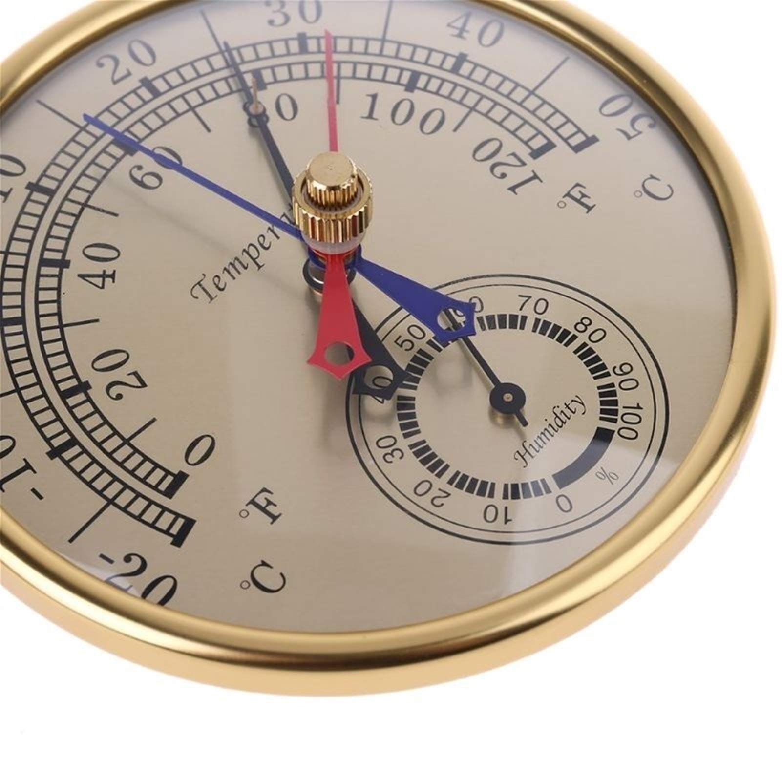 Thermomètre Hygromètre Pas de Batterie Min Max Thermomètre Hygromètre Murge Mural Hang Analog intérieure d'intérieur Anti-Pluie température humidité Thermomètres Hygromètres