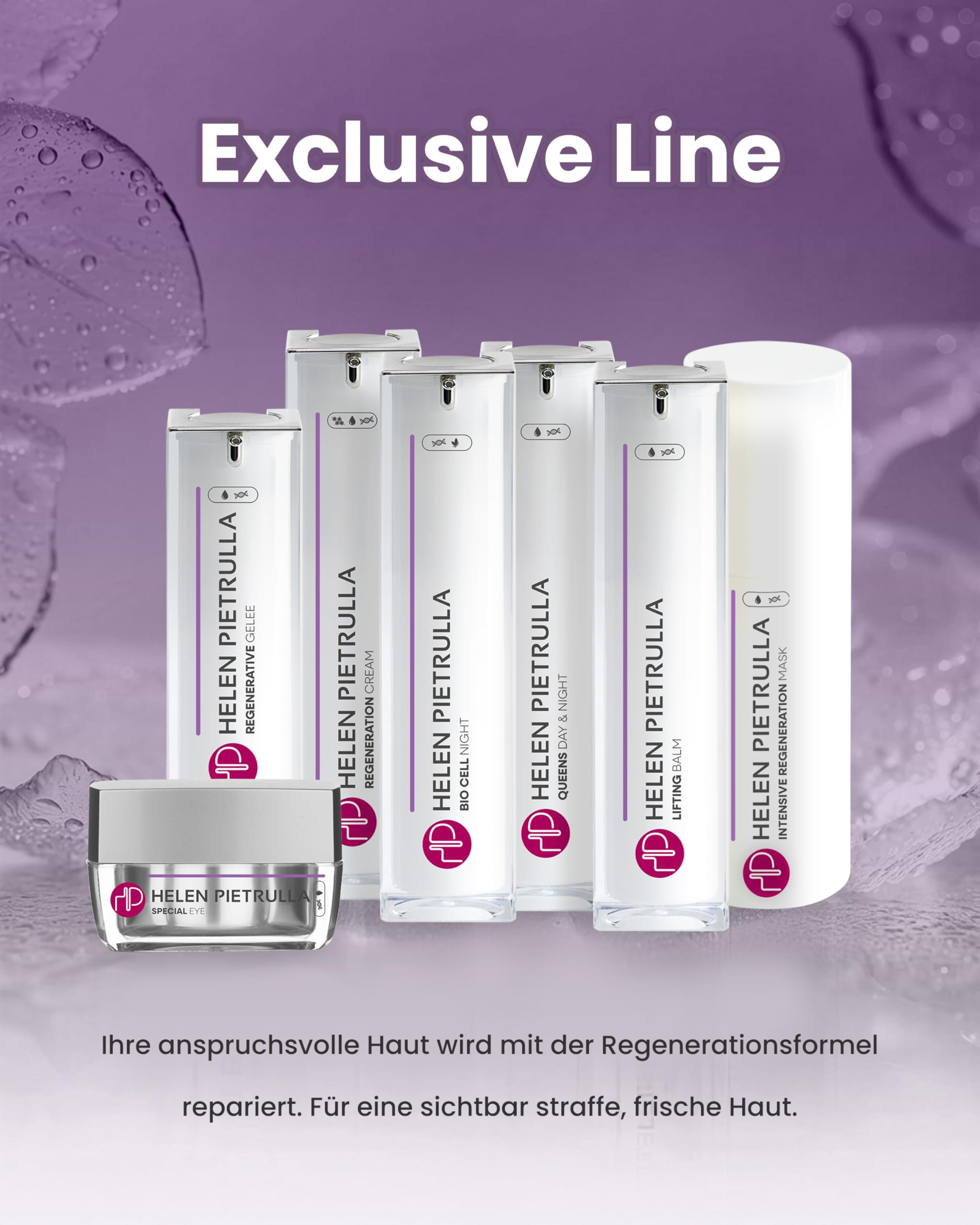 Helen Pietrulla Hyaluron Gesichtsserum - Feuchtigkeitsserum mit Hyaluronsäure & Provitamin B5 - Anti-Aging für trockene Haut - Fältchen aufpolstern & Hautregeneration | Regenerative Gelee - 30 ml