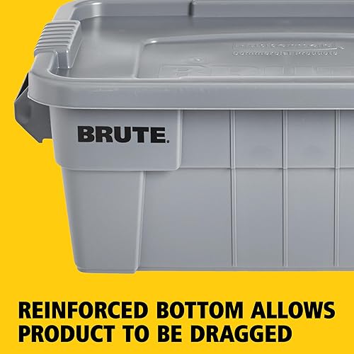 Miniatura 43 de Baúl con tapa Rubbermaid Commercial fg9s3100gray Brute, capacidad de 20 galones, 27-7/8 pulgadas, longitud x 17-3/8 pulgadas, ancho x 15-1/8 Gris
