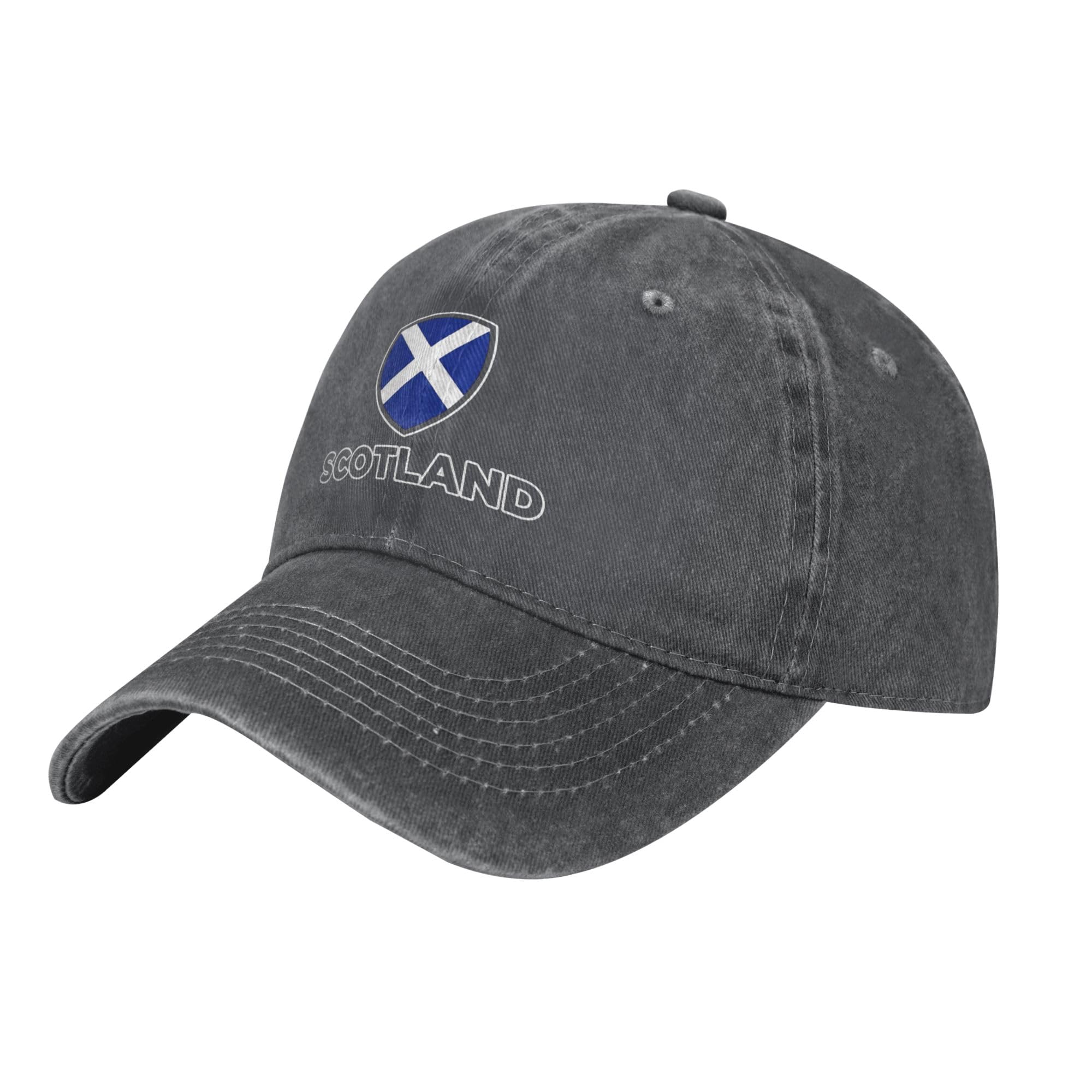 Gqwjksz Unisex Deep Heather Flag Of Scotland Baseball Cap Hatcap For Men Women Summer Trucker Hat